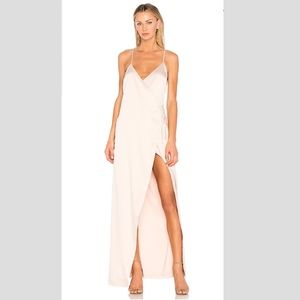 Champagne High Slit Gown